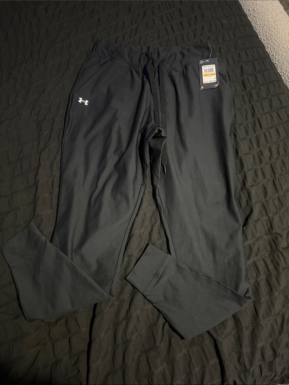 Black UA Joggers